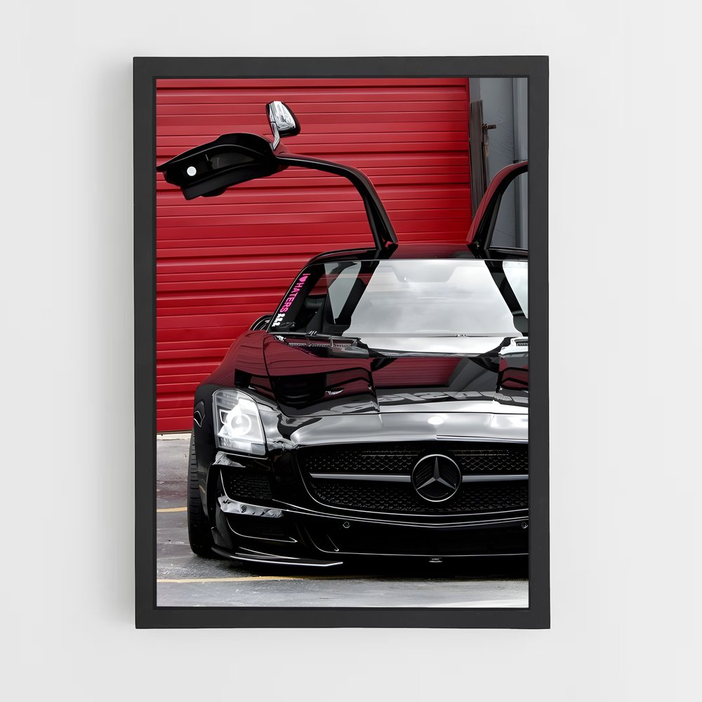 Poster raffiné de la Sls amg gt – affiche Mercedes (vue 2)